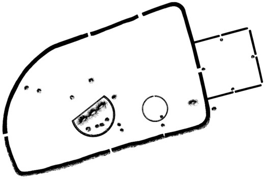 Hopewell Earthworks survey drawing