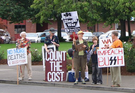 no more deaths and deception, count the cost, impeach bush