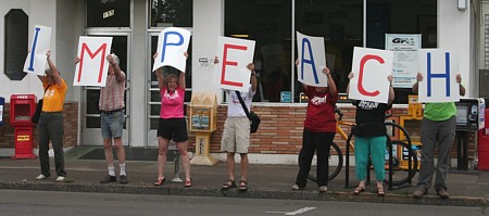 impeach demonstrators
