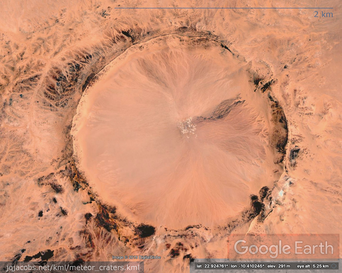 Tenoumer Meteor Crater