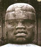 magnificent Olmec stone head from San Lorenzo