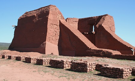 Pecos Pueblo Mission ruins.