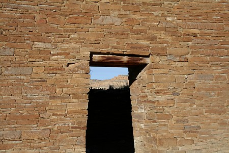 great house masonry in Chaco Canyon